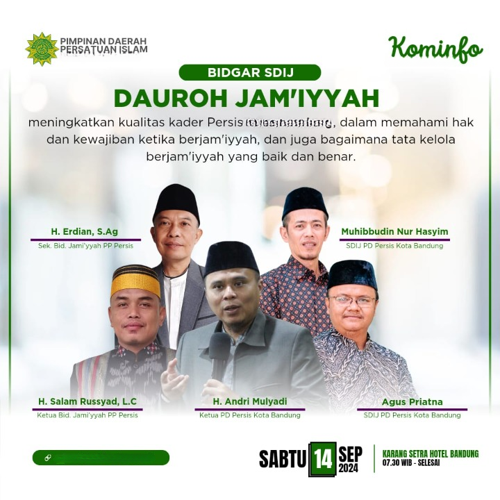 Dauroh Jamiyyah SDIJ PD PERSIS Kabupaten Tapanuli Utara